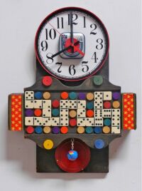 Domino Clock by Ann Durley