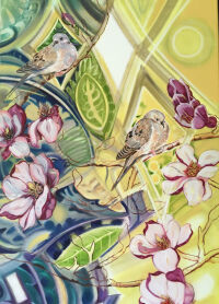 Doves in the Tulip Tree by Christine Hannegan