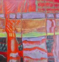 Strata in Red by Marla Brummer