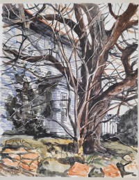 White House with Tree by Paul Gentry (Estate)