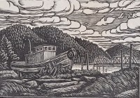 Boat and Bridge by Paul Gentry (Estate)