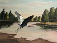 Riverview Heron by Richard Bunse